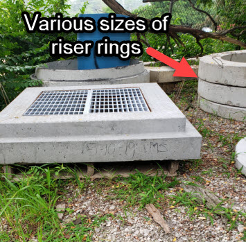Precast Concrete Sewer Inlet With Risers