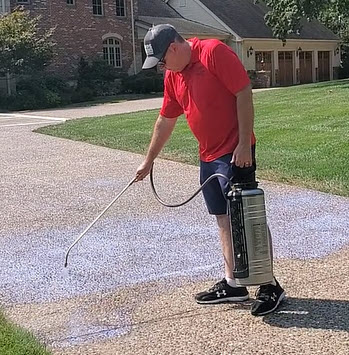 Applying Concrete Sealer on Exposed Aggregate